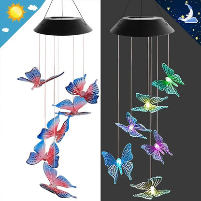 Artificial Butterfly Wind Chimes