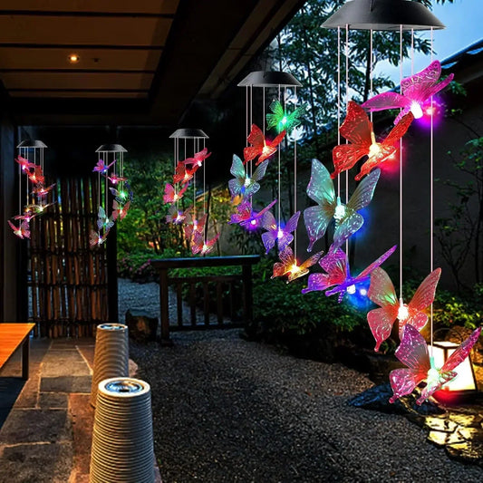 Artificial Butterfly Wind Chimes